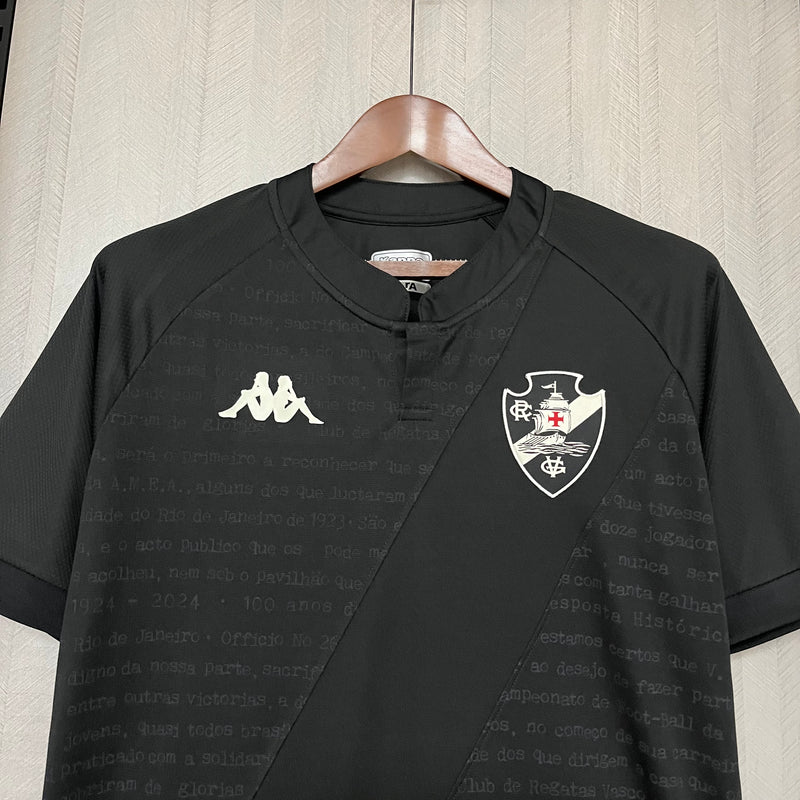 Camisa Vasco da Gama III Kappa 24/25 - Versão Torcedor Preta