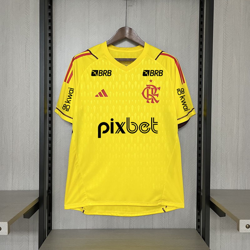 Camisa Flamengo Goleiro + Patrocínios adidas 24/25 - Versão Torcedor