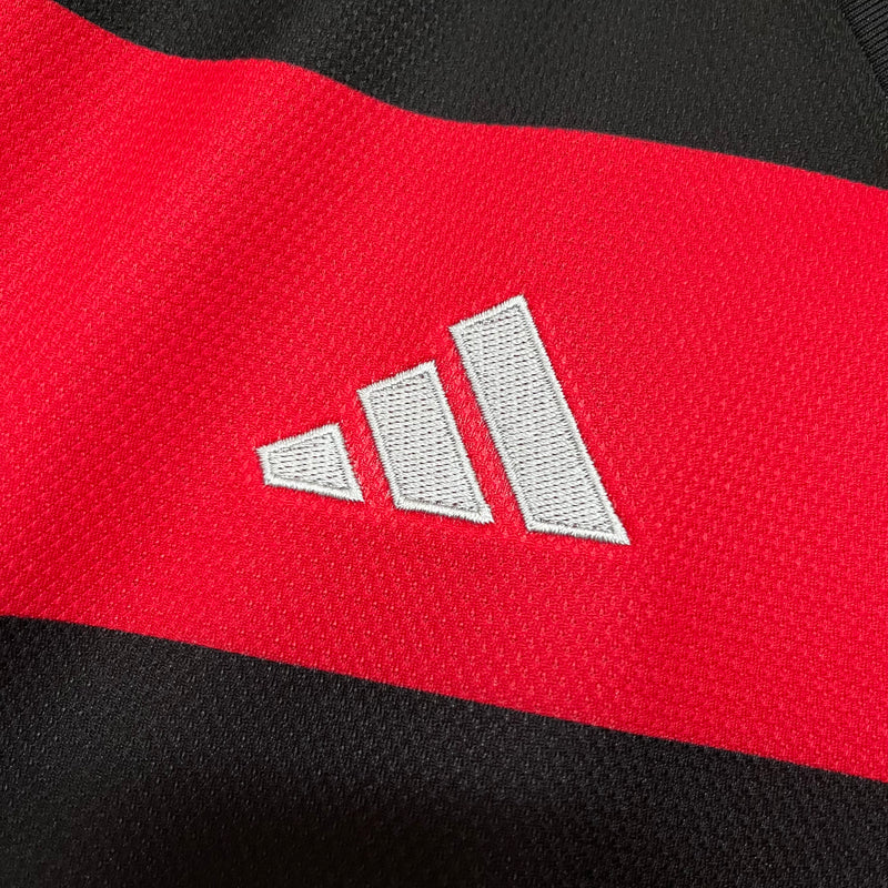 Camisa Flamengo Home + Patrocínios Adidas 24/25 - Versão Torcedor