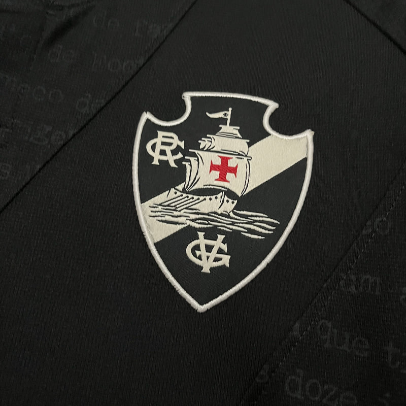 Camisa Vasco da Gama III Kappa 24/25 - Versão Torcedor Preta