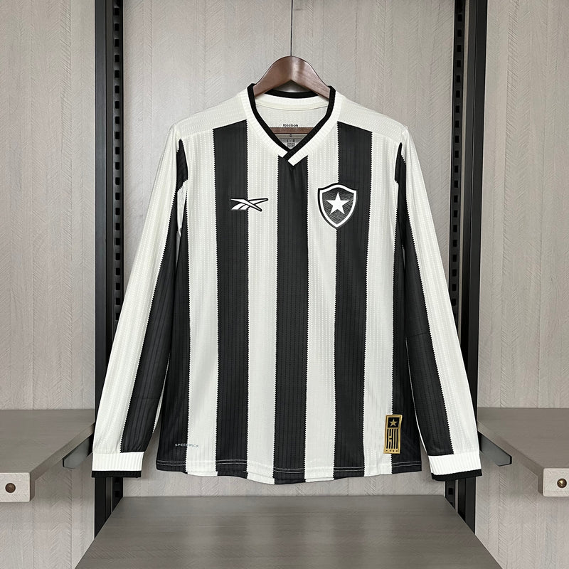 Camisa Botafogo Home 24/25 Manga Longa   - Versão Torcedor