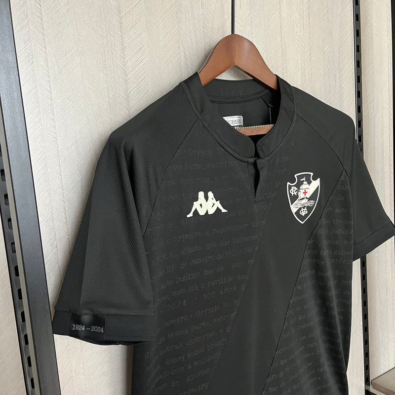 Camisa Vasco da Gama III Kappa 24/25 - Versão Torcedor Preta