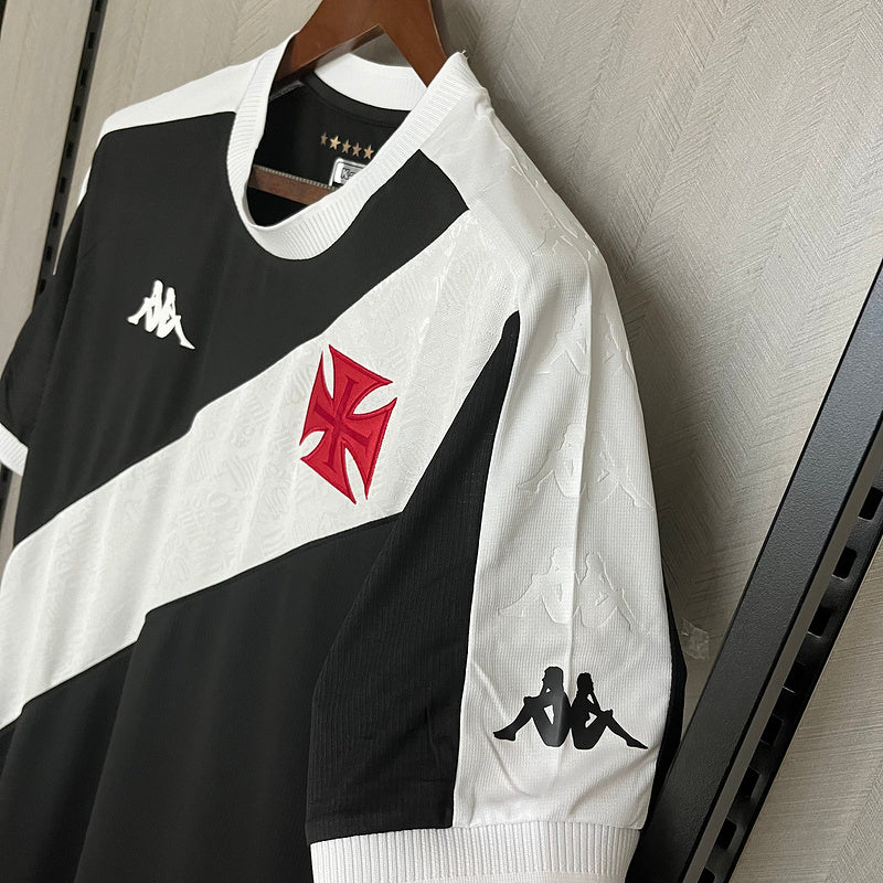 Camisa Vasco da Gama Preta Kappa 24/25 - Versão Torcedor