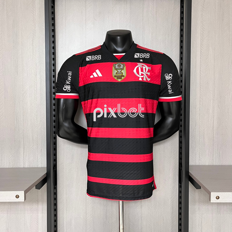 Camisa do Flamengo Home Patrocínio+ Patch Adidas 24/25 Jogador - Masculina