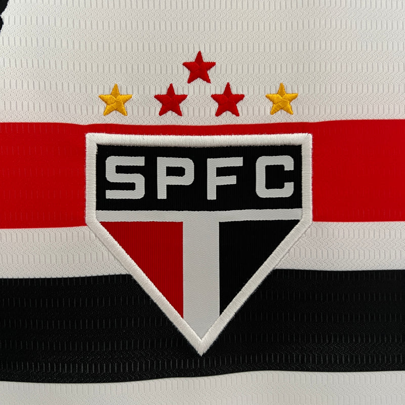 Camisa São Paulo + Patrocínios New Balance 24/25 - Versão Torcedor