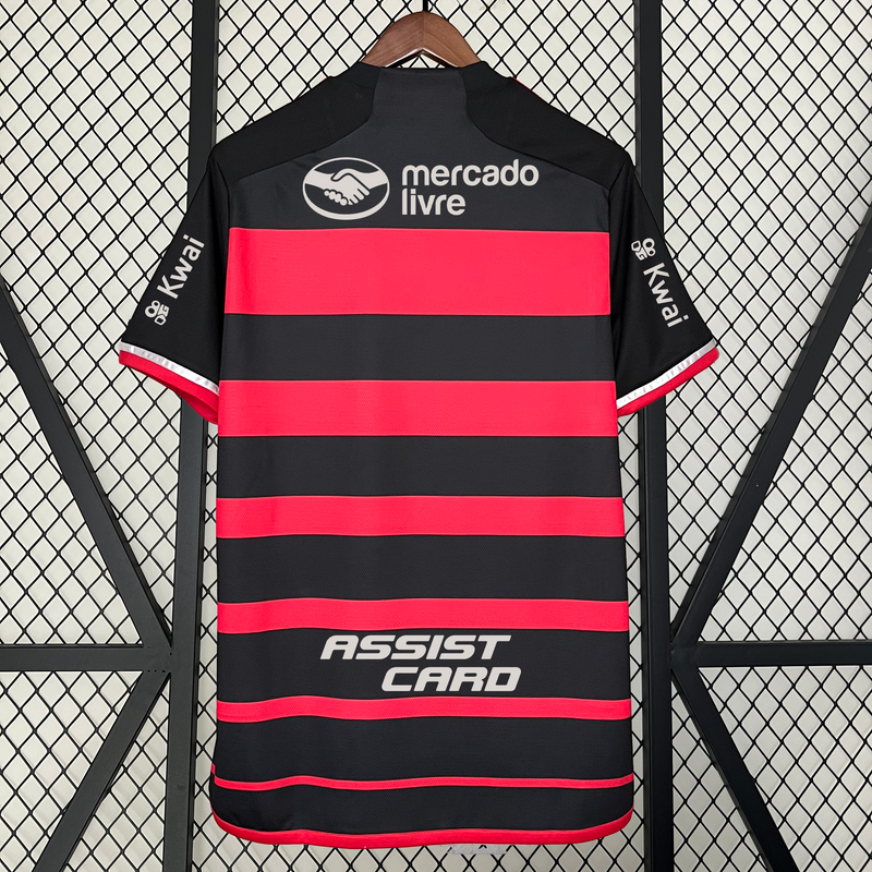 Camisa Flamengo Home + Patrocínios Adidas 24/25 - Versão Torcedor