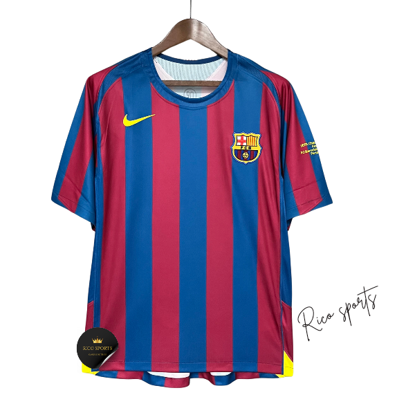 Camisa Barcelona Titular 2006 - Versão Retro