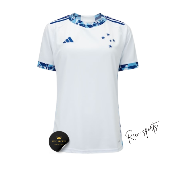 Camisa Cruzeiro Away Adidas Feminina 24/25 - Versão Torcedor