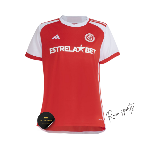 Camisa Internacional Home Adidas Feminina 24/25 - Versão Torcedor