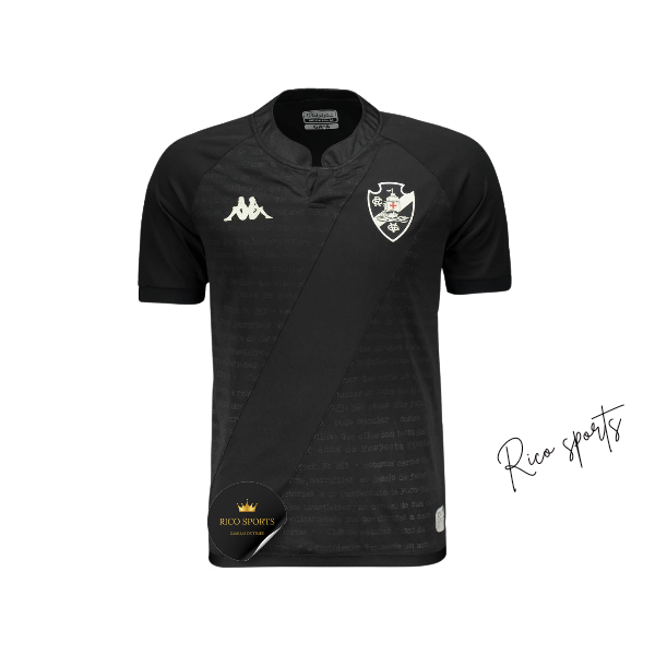 Camisa Vasco da Gama III Kappa 24/25 - Versão Torcedor Preta