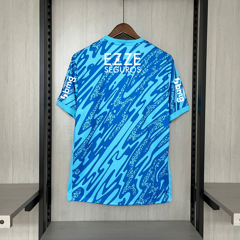 Camisa Corinthians Goleiro + Patrocínio Nike 24/25 - Versão Torcedor Azul