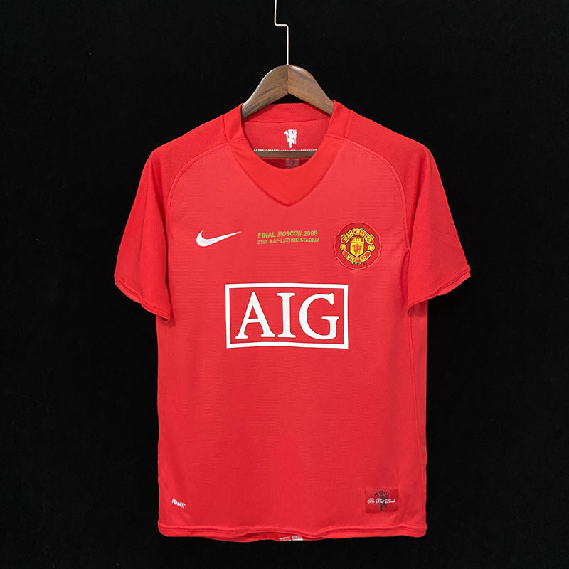 Camisa Manchester United Titular 07/08 - Versão Retro