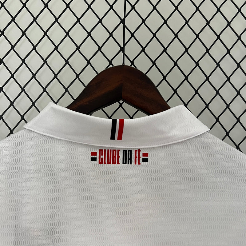 Camisa São Paulo + Patrocínios New Balance 24/25 - Versão Torcedor