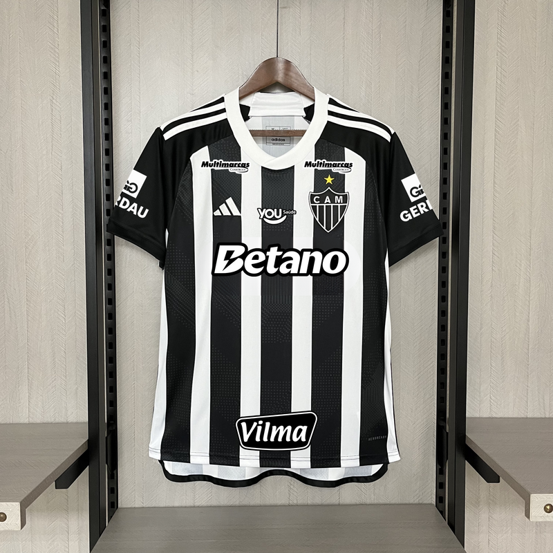 Camisa Atlético Mineiro Home + Patrocínios Adidas 24/25 - Versão Torcedor