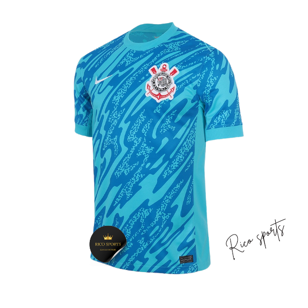 Camisa Corinthians Goleiro Nike 24/25 - Versão Torcedor Azul