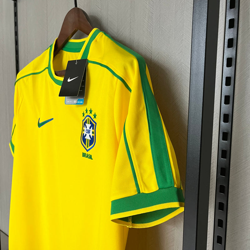 Camisa Brasil Home 1998- Versão Retro