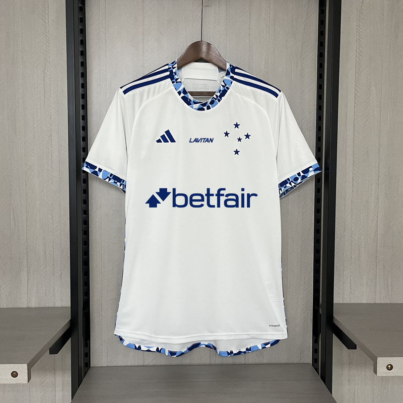 Camisa Cruzeiro Away + Patrocínios Adidas 24/25 - Versão Torcedor