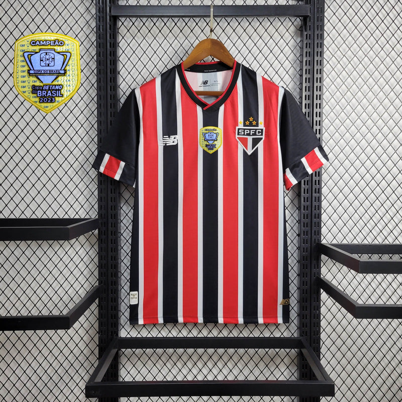 Camisa São Paulo Away New Balance + Patch Copa do Brasil  24/25 - Versão Torcedor