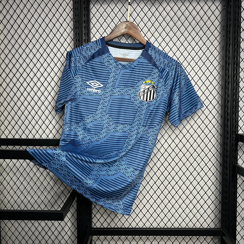 Camisa Santos Aquecimento Umbro 24/25 - Versão Torcedor