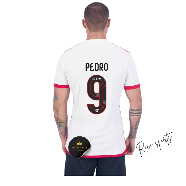 Camisa Flamengo II Adidas 24/25  9 Pedro-Versão Torcedor