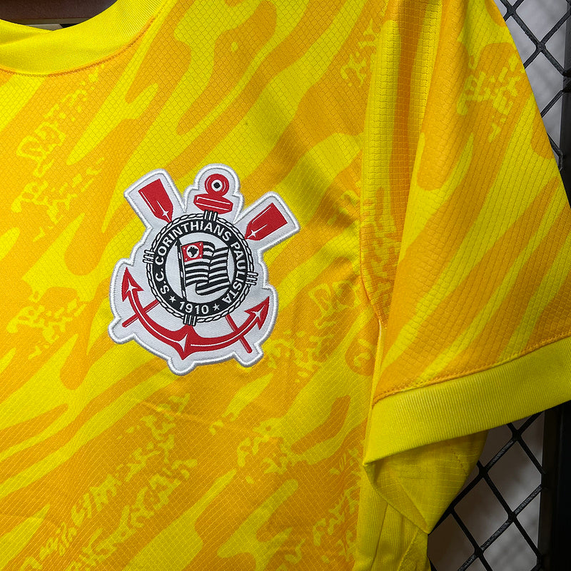 Camisa Corinthians Goleiro Nike 24/25 - Versão Torcedor Amarelo