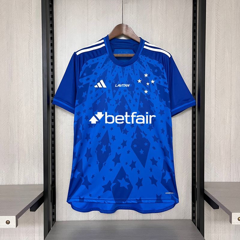 Camisa Cruzeiro Home + Patrocínios Adidas 24/25 - Versão Torcedor