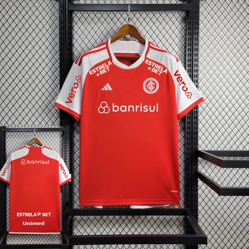 Camisa Internacional Home + Patrocínios Adidas 24/25 - Versão Torcedor