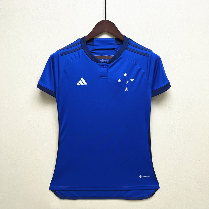 Camisa Cruzeiro Home Adidas Feminina 23/24 - Versão Torcedor