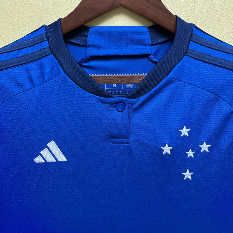 Camisa Cruzeiro Home Adidas Feminina 23/24 - Versão Torcedor