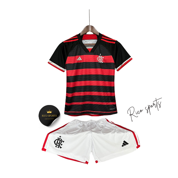 Kit Infantil Flamengo Home 24/25 Vermelho