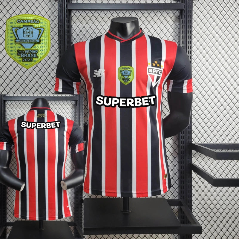 Camisa São Paulo II + Patrocínio +Patch 24/25 New Balance- Versão Jogador