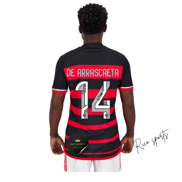 Camisa Adidas Flamengo I 24/25  14 De Arrascaeta Versão Torcedor