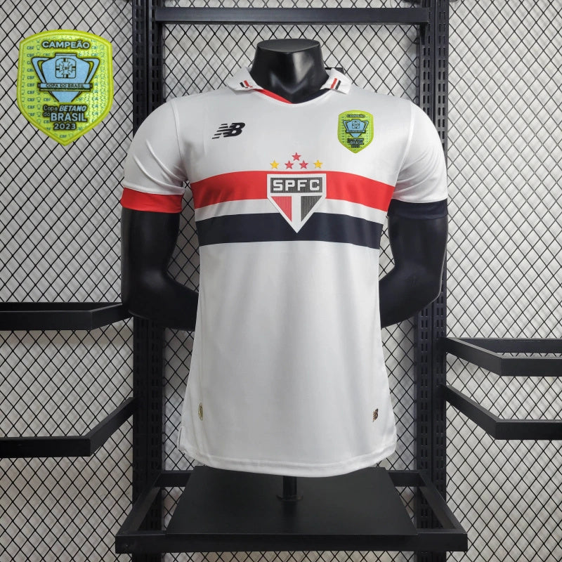 Camisa São Paulo I + Patch 24/25 New Balance- Versão Jogador