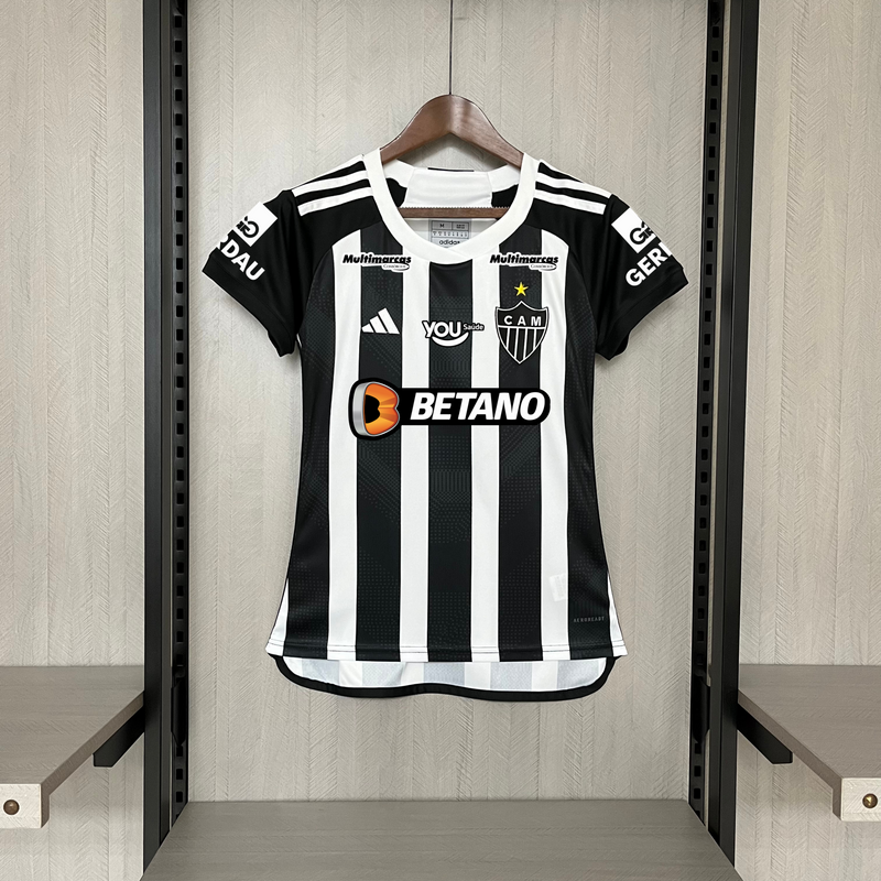 Camisa Atlético Mineiro Home + Patrocínios adidas 24/25 - Versão Feminina