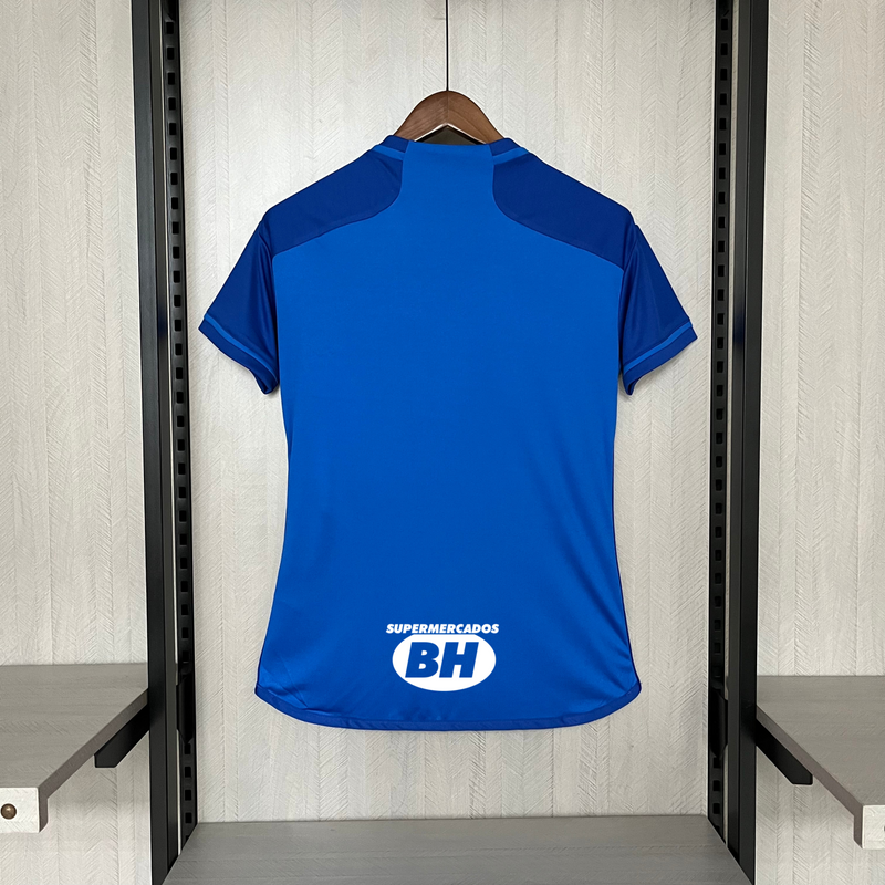 Camisa Cruzeiro Home + Patrocínios adidas 24/25 - Versão Feminina