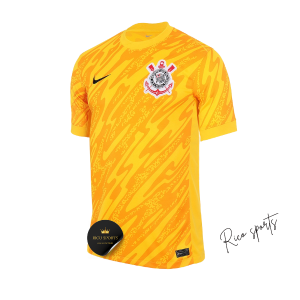 Camisa Corinthians Goleiro Nike 24/25 - Versão Torcedor Amarelo