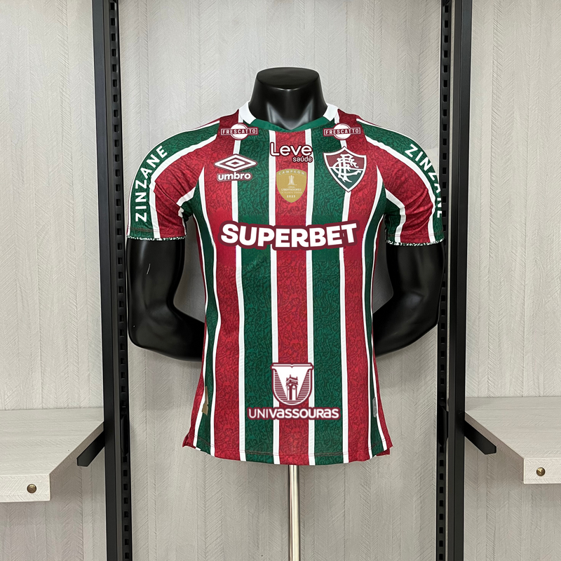 Camisa do Fluminense I Patrocínio+ Patch 24/25 Jogador Umbro - Masculina