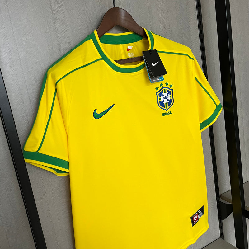 Camisa Brasil Home 1998- Versão Retro