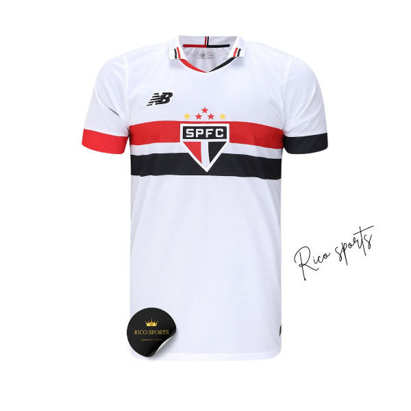 Camisa São Paulo I 24/25 Lucas 7 - Torcedor New Balance Masculina