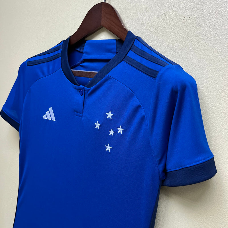 Camisa Cruzeiro Home Adidas Feminina 23/24 - Versão Torcedor