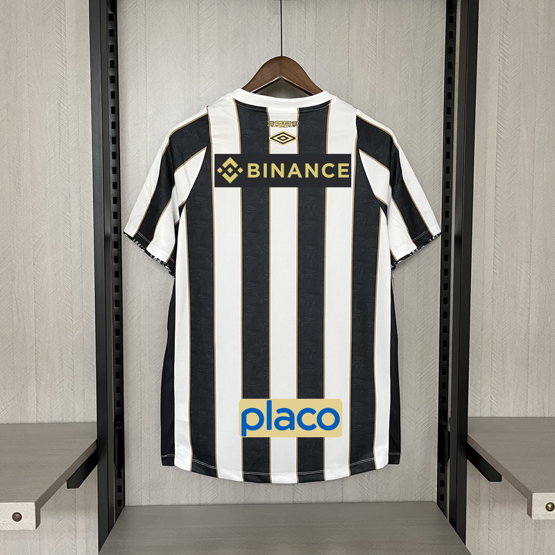 Camisa Santos Away + Patrocínios Umbro 24/25 - Versão Torcedor