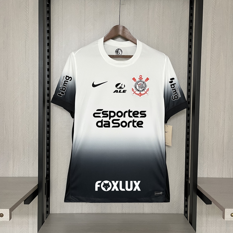 Camisa Corinthians Home + Patrocínio Nike 24/25 - Versão Torcedor