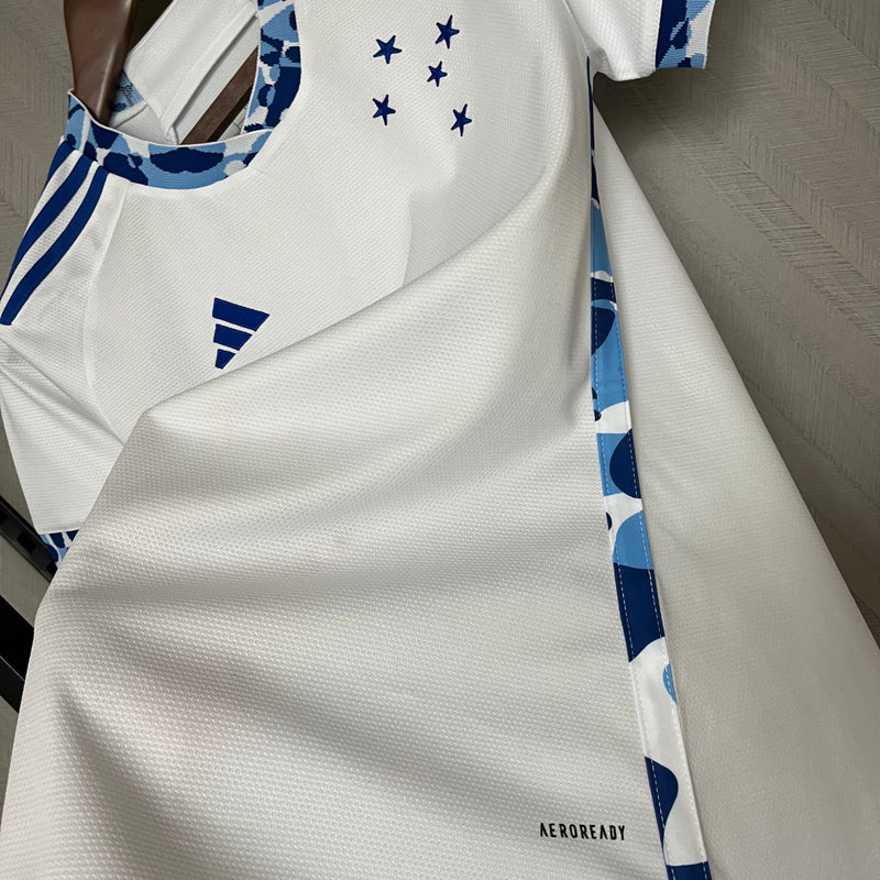 Camisa Cruzeiro Away Adidas Feminina 24/25 - Versão Torcedor