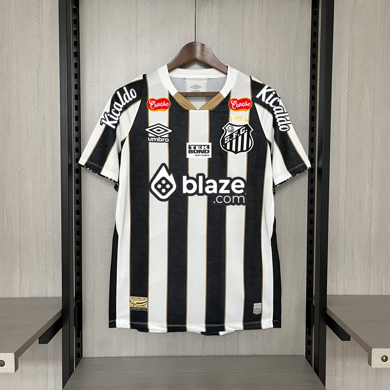 Camisa Santos Away + Patrocínios Umbro 24/25 - Versão Torcedor